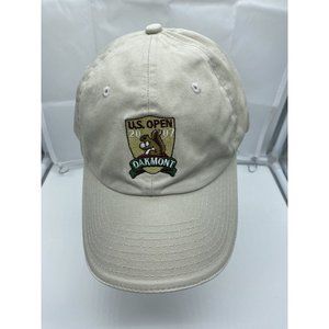 US Open Oakmont 2007 Tan Baseball Cap Hat Strapback USGA Member Golf Adjustable